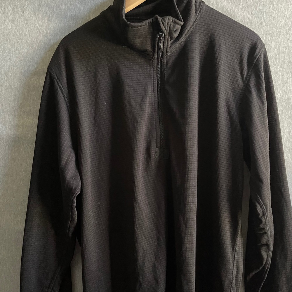 Voodoo Tactical Thermal Top Mens L Black Dual Action Grid Fleece Quarter Zip - Picture 7 of 7